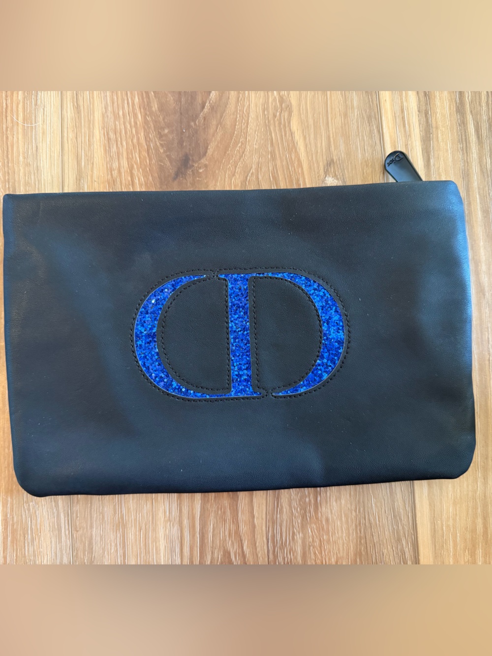 Christian Dior Pouch with Blue Glitter Accent